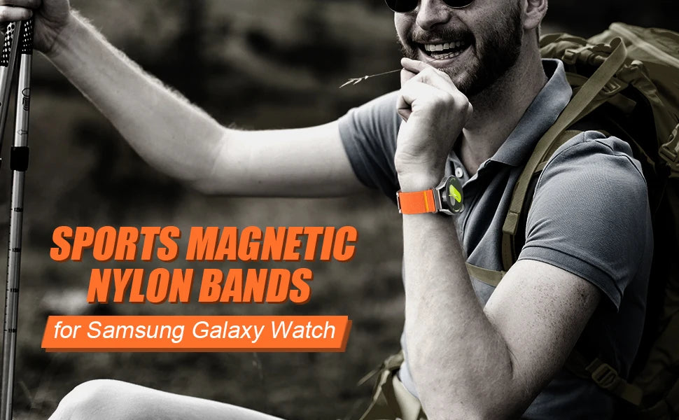 20mm 22mm Universal Watch straps For Amazfit GTR 3/gtr 4/gtr 2/gts 4/Bip 6 Nylon Magnetic Bracelet Amazfit active 2/cheetah band