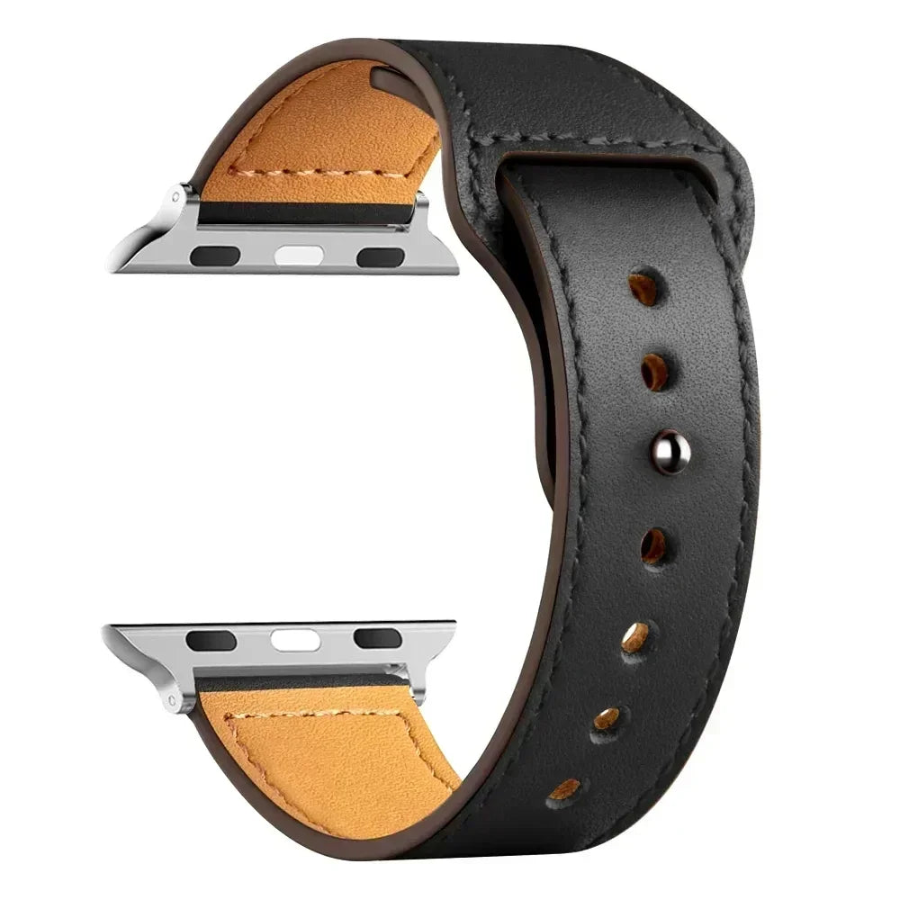 Leather band For Apple Watch 10 band 46mm 42mm 44mm 45mm 49mm 41mm 40mm correa band Apple Watch Series 8 9 3 4 5 6 SE 7 Ultra 2