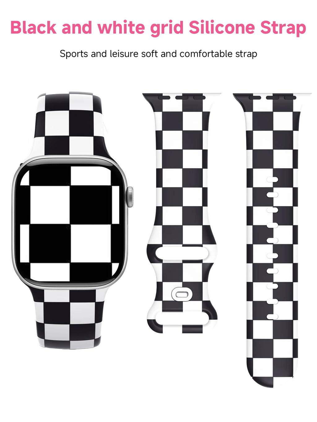 For Apple Watch 38mm 40mm 41mm 44mm 45mm Series 10 42mm 46mm 49mm Animal print silicone watchband for Apple Watch Series 10 9 8 7 6 5 4 3 2