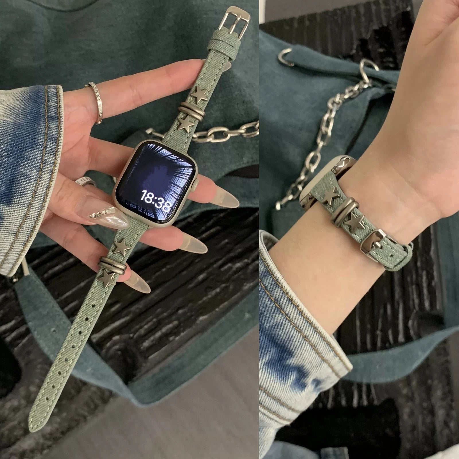 Thin Leather Loop For Apple Watch band Correa For Women Series 11 10 9 8 7 6 5 4 3 2 1 band for Apple Watch