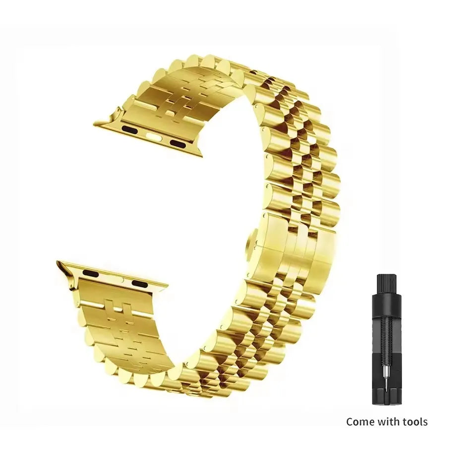 Stainless Steel band for Apple Watch band 45mm 41mm Ultra 49mm 44mm 40mm 42mm 38mm metal Wristband Apple Watch Series 9 8 7 SE 6 5 4