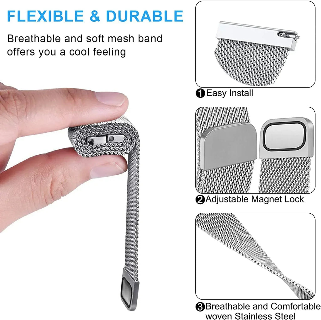 Strap for Samsung Galaxy watch Active 2/4/5/5Pro 44mm/40mm Magnetic loop 20mm 22mm Bracelet Galaxy Watch 6 4 classic 46mm 42mm