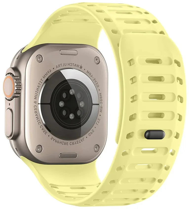 Magnetic Silicone band for Apple Watch Ultra 3 2 1 49mm Series 11 10 46mm Sport watch band Apple Watch 9 8 7 6 5 SE 3 45mm 44mm Band