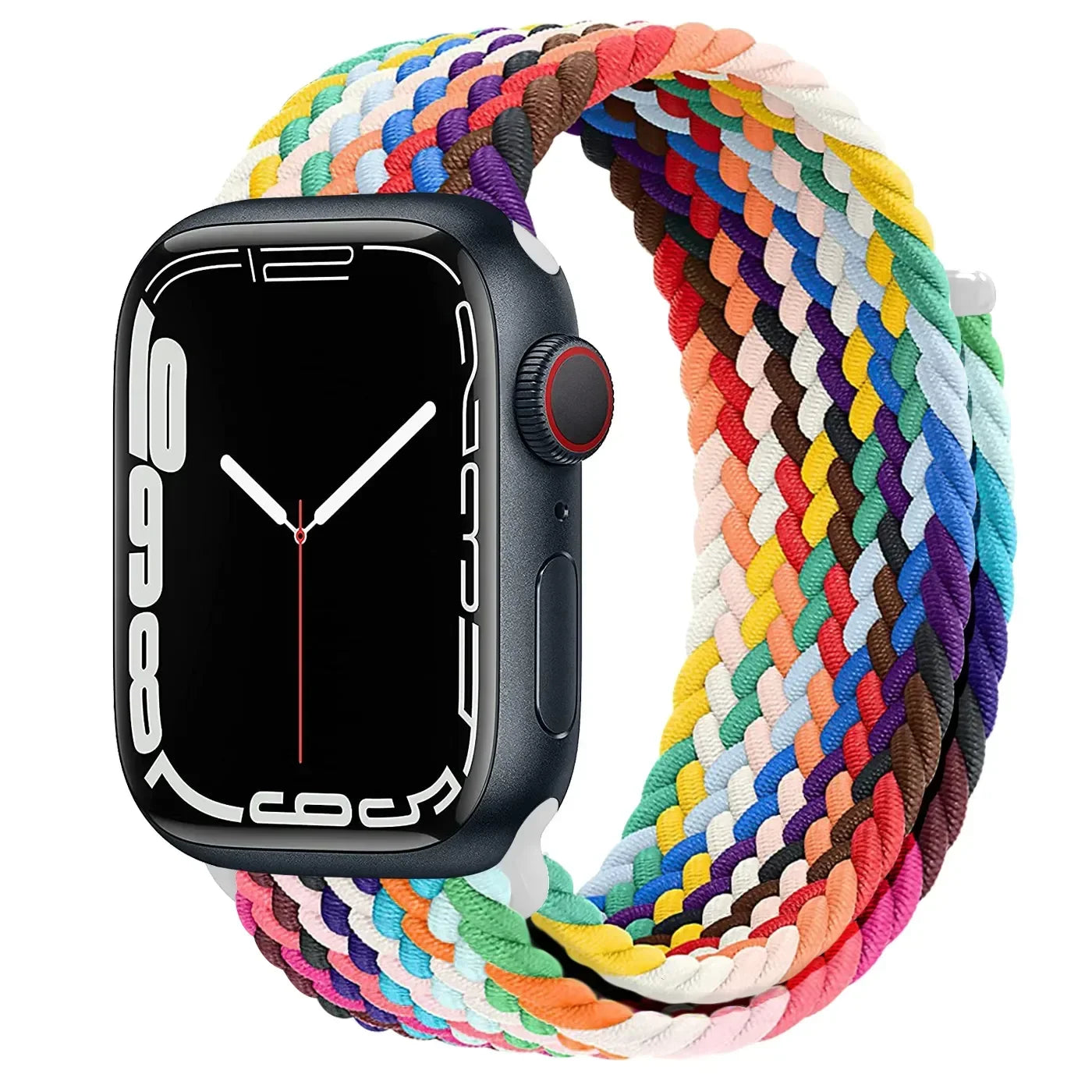 Braided Solo Loop For Apple Watch band 44mm 40mm 45mm 41mm 42mm Ultra 2 49mm correa band Apple Watch Series 9 7 3 5 SE 6 8 band