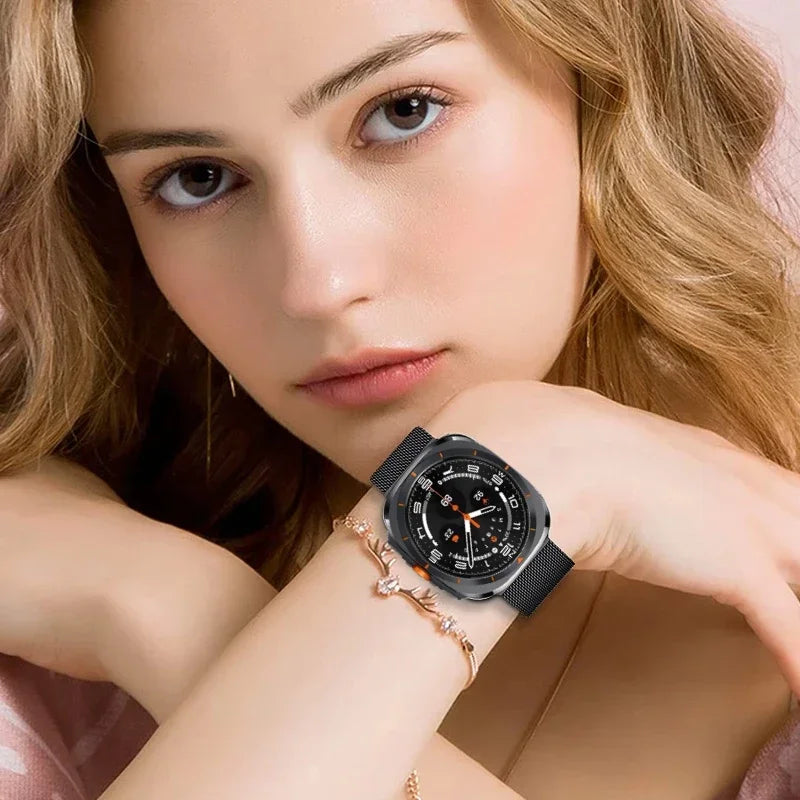 Metal Milanese Strap for Samsung Galaxy Watch 8-7 Ultra 47mm Comfortable Band for Galaxy Watch 8 Ultra 47mm Accessories Bracelet