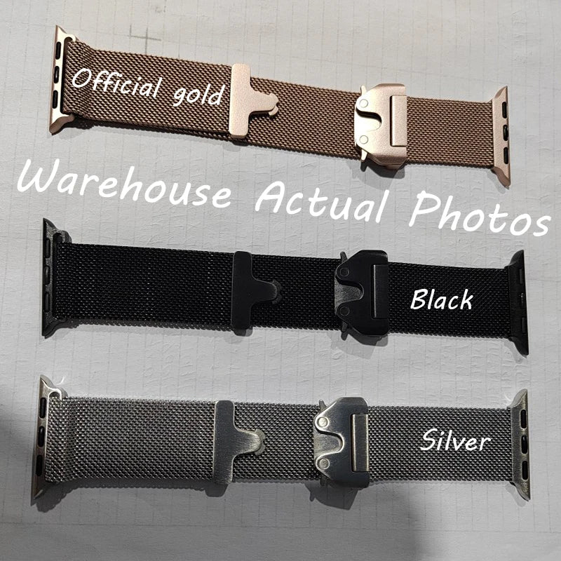 Milanese parachute band For Apple Watch band Ultra 3 2 49mm 46mm 44mm 45mm 41mm 42mm band Correa Apple Watch Series 11 10 9 8 7 SE