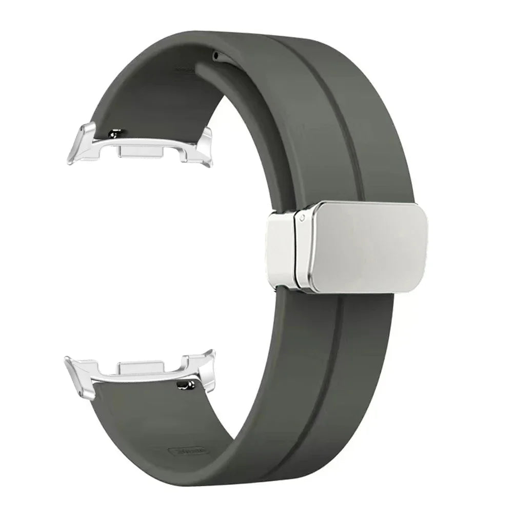 Soft Silicone Band for Samsung Galaxy Watch 8 40mm 44mm Magnetic Watchband for Galaxy Watch8 Classic 46mm Ultra 2025 Accessories