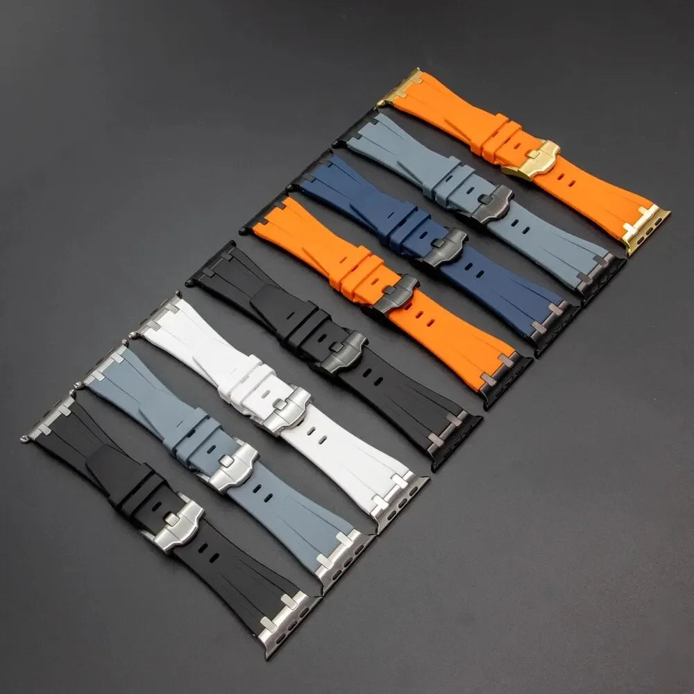 Silicone For Apple Watch Ultra 49mm sport Rubber band For Apple Watch 9 8 7 6 5 4 SE 3 2 1 42mm 44mm 45mm 41mm 40mm 38mm band