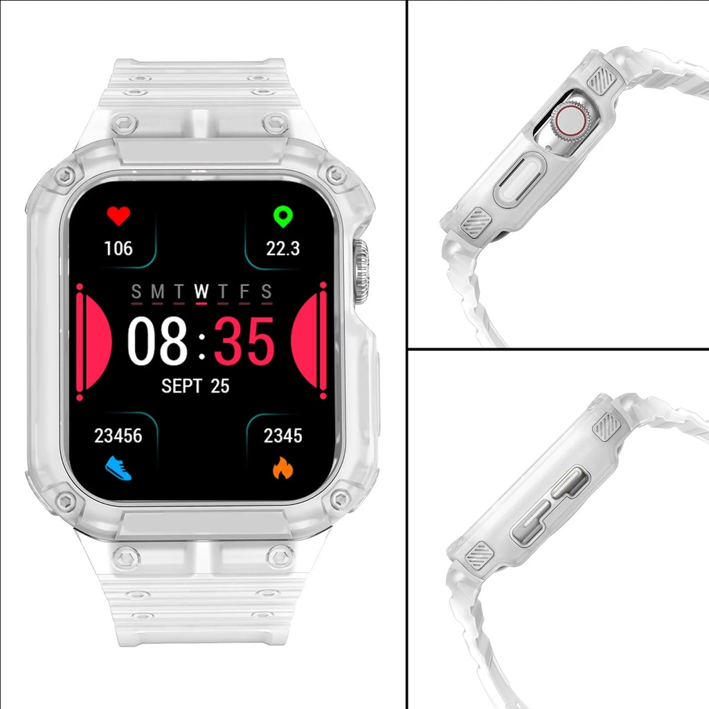 Band Case for Apple Watch 45mm nmm 49mm 44mm 41mm 40mm band TPU for Apple Watch Ultra 7 8 6 5 4 Wristband Sport band Accessories