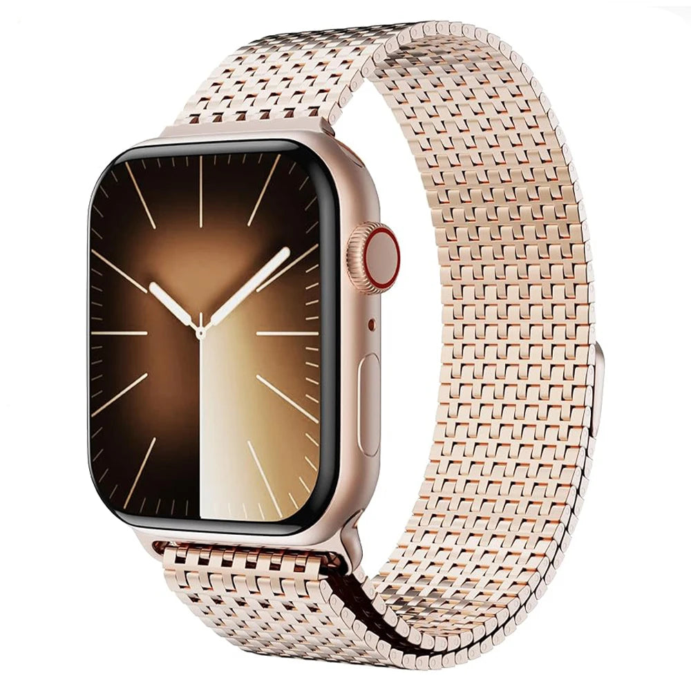 Carbon Steel for Apple Watch band 49mm 45mm 44mm 41mm 40mm 42mm 38mm Magnetic Attraction band for Apple Watch Series 9 8 7 6 5 4 Ultra 2 SE