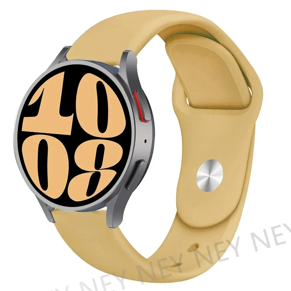 20mm 22mm strap For Samsung Galaxy watch 5 pro/6/4/Classic/Active 2/Gear S3 frontier silicone bracelet Huawei GT 2/2e/3 pro band