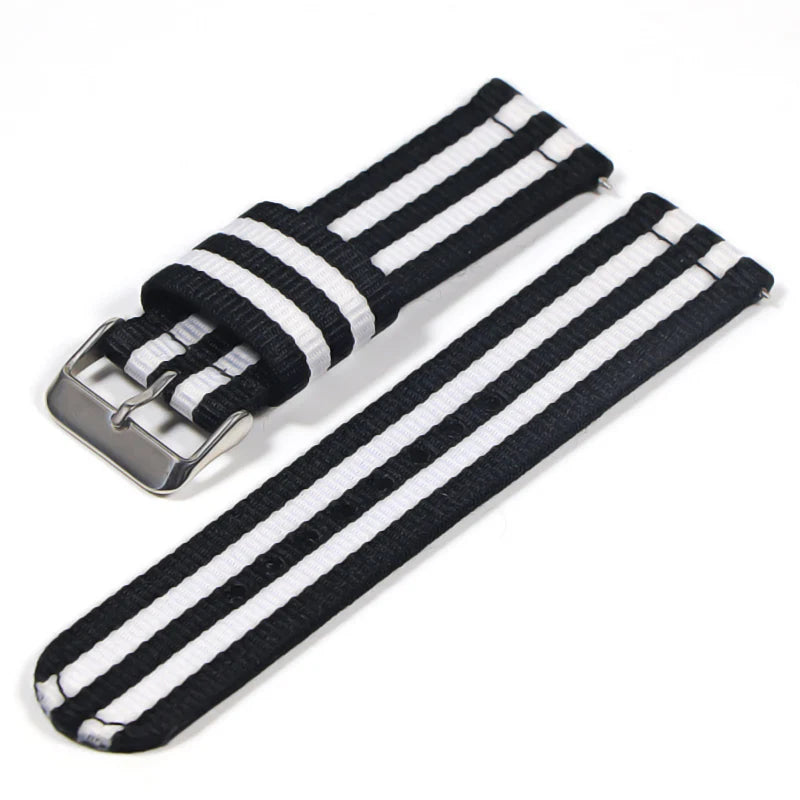 22mm Nylon watch strap For Samsung Galaxy watch 46mm 42mm Active2 Active1 Gear S3 frontier Sports nylon bang