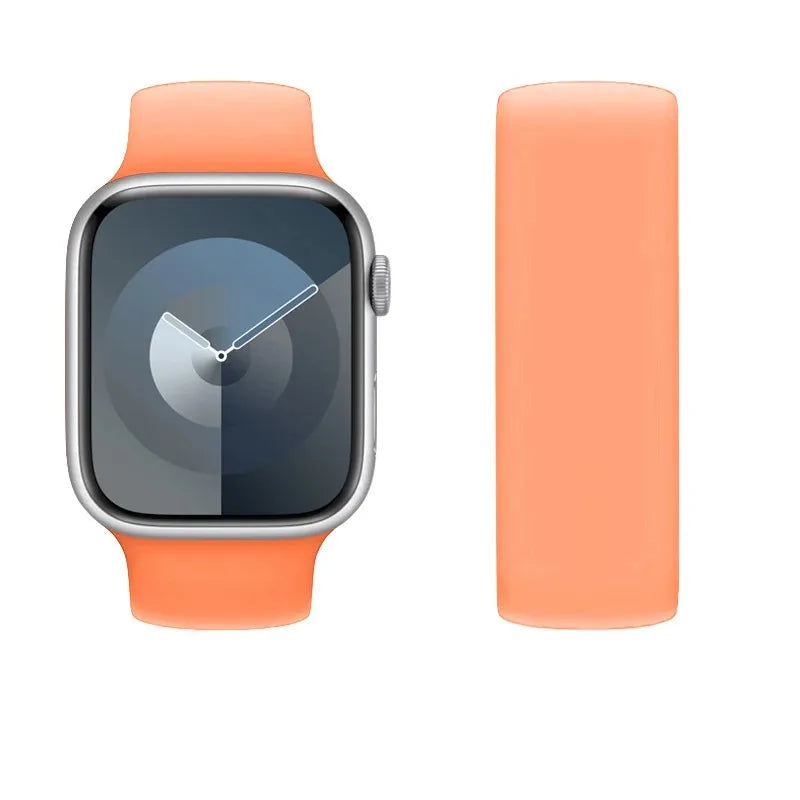 Solo band for Apple Watch band 44mm 45mm 41mm 40mm 42mm Ultra 2 49mm Silicone band correa Apple Watch Series 9 6 5 3 4 SE 7 8