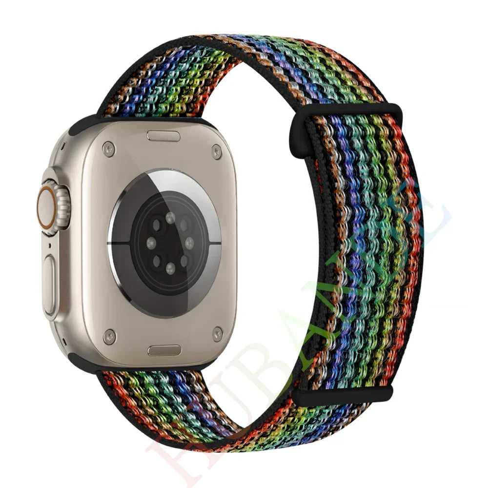 Nylon Loop band for Apple Watch band 46mm 40mm 44mm 45mm 42mm 41mm 38mm Smart Belt band for Apple Watch Ultra 49mm 8 7 6 SE 5 4