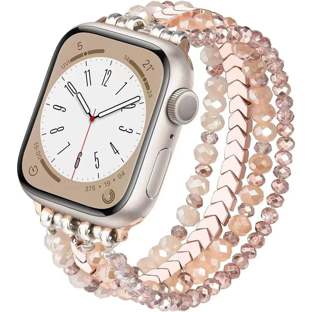 band Link Beads band For Apple Watch band For Women 38mm 40mm 41mm 42mm 44mm 45mm 46mm 49mm