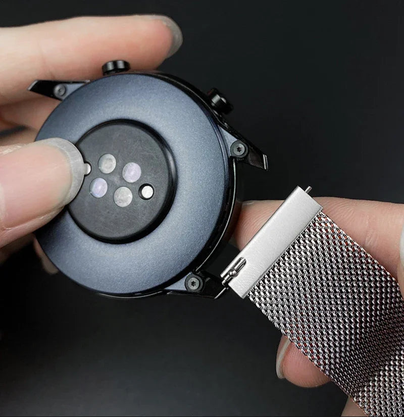 22mm 20mm band for Samsung Galaxy Watch 5-pro-6-4-Classic Milanese loop Metal magnetic starlight bracelet Huawei GT 4-3-2e strap