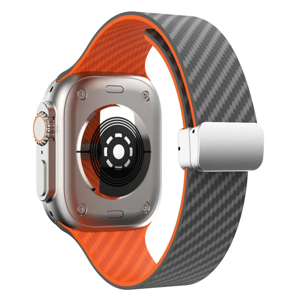 Magnetic Loop band For Apple Watch band 44mm 45mm 49mm 41mm 40mm 38mm Silicone band Apple Watch Ultra 2 Series 9 8 7 6 SE band