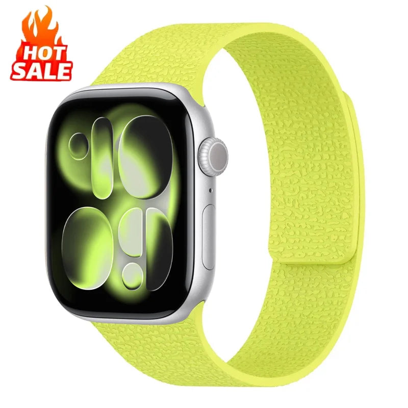 Magnetic band for Apple Watch Ultra3 2 1 49mm 45mm 42mm 46mm 40mm 41mm 2025 New silicone sport band Series 11 10 9 8 7 6 5 4 SE
