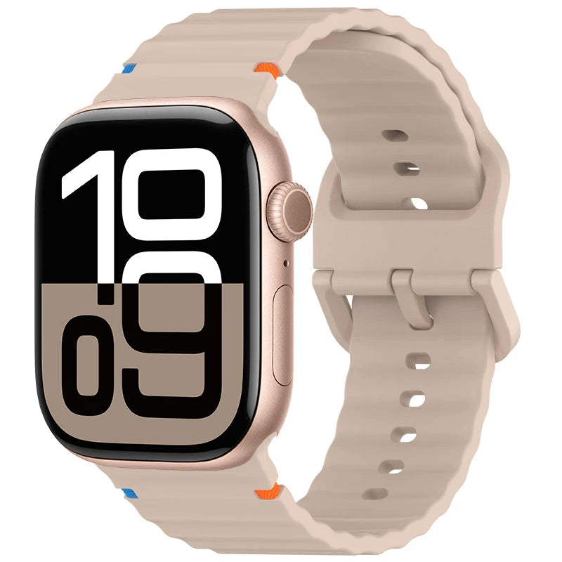 Silicone band for Apple Watch 10 band 46mm 45mm 44mm 49mm 42mm 40mm 38mm correa band Apple Watch Series 9 8 7 6 5 SE Ultra 2 band