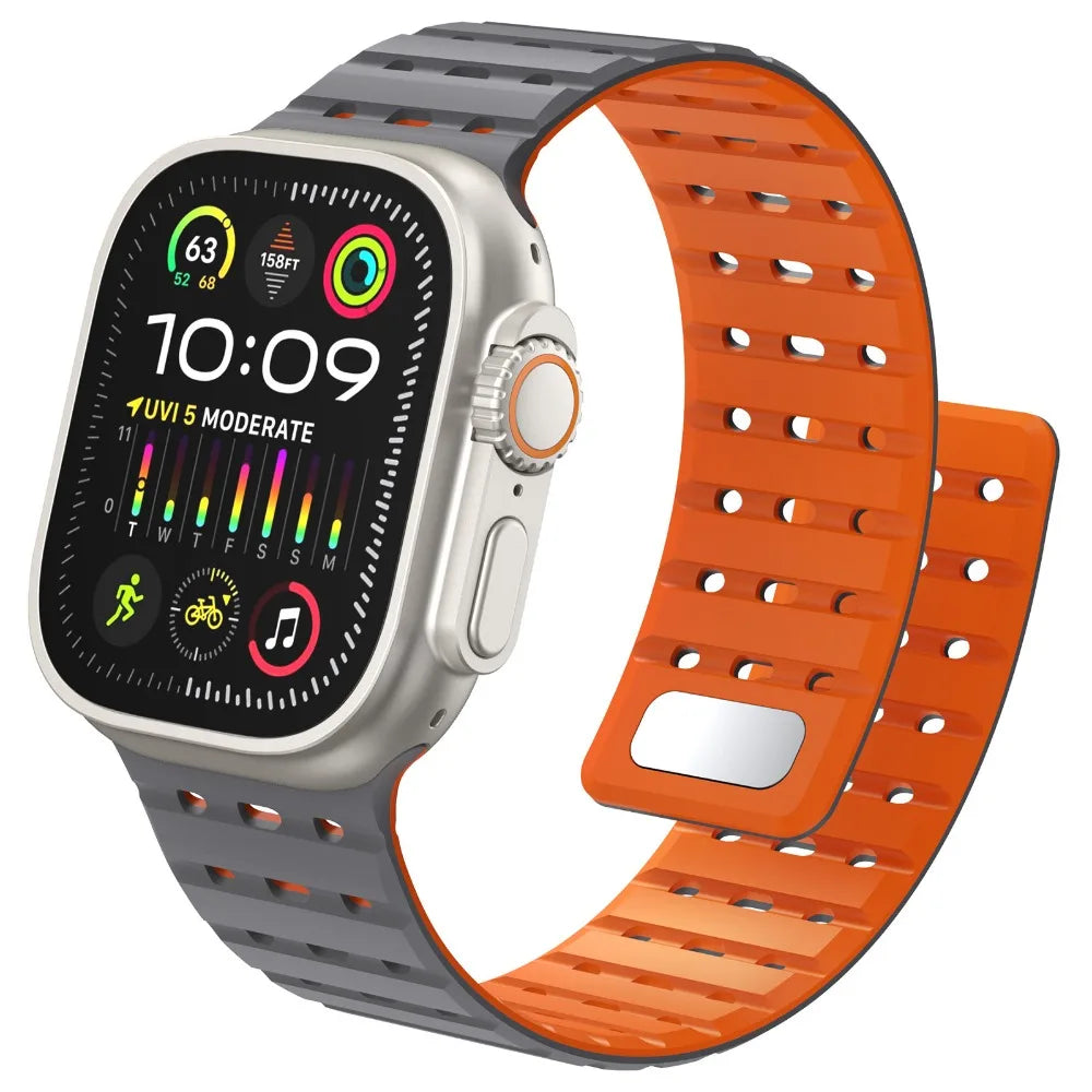 Magnetic band For Apple Watch Ultra 3 49mm 44mm 45mm 46mm 42mm Belt Silicone band Apple Watch Series 11 10 8 7 6 5 9 SE 40mm Band