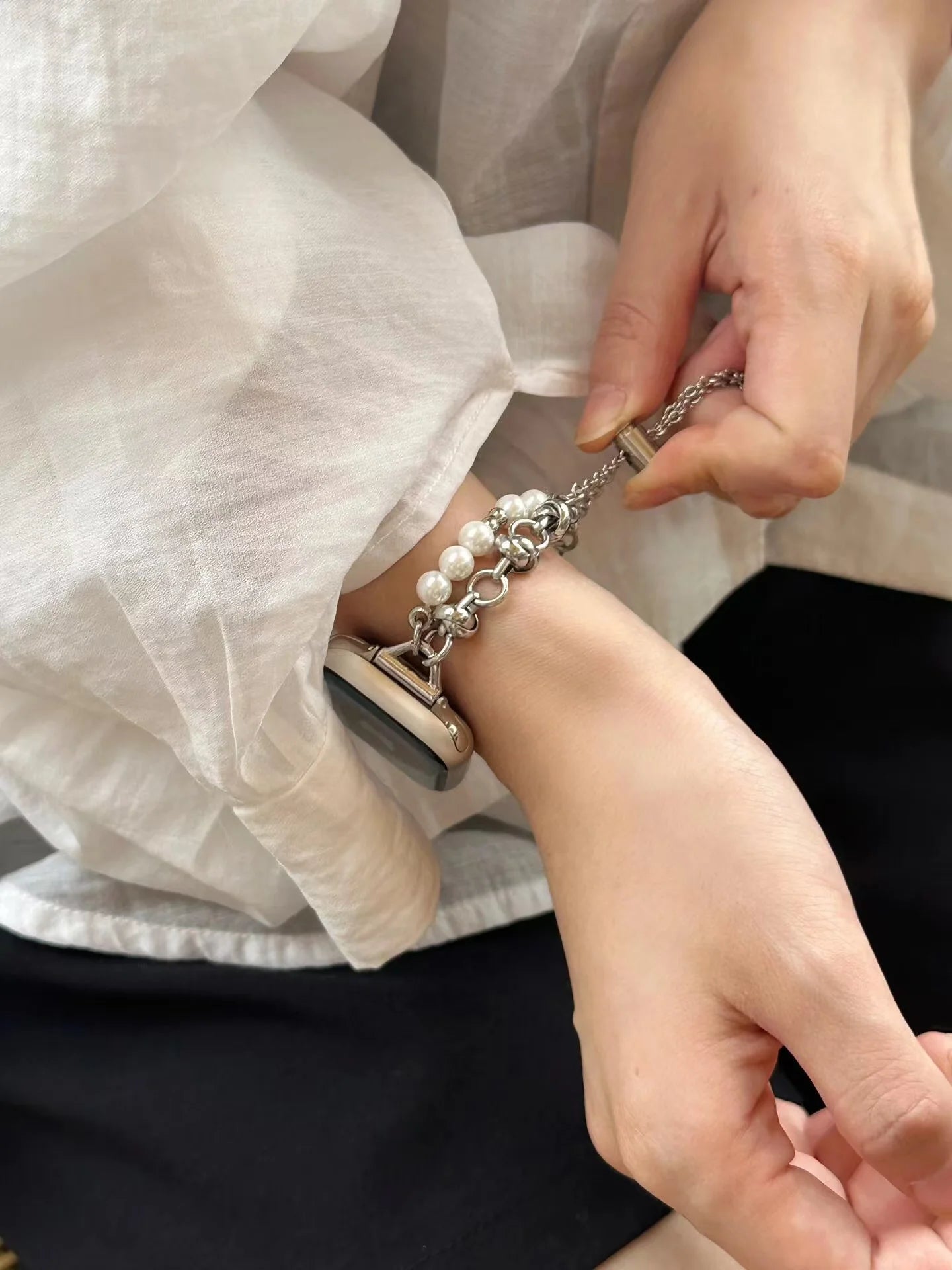 Adjustable link band For Apple Watch band Series Ultra 11 10 9 8 7 6 5 4 3 2 1 SE 38mm 40mm 41mm 42mm 44mm 45mm 46mm 49mm