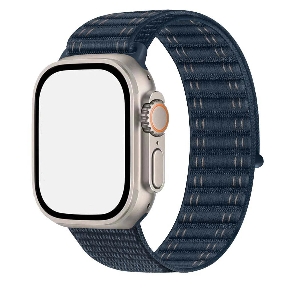 Fabric band for Apple Watch Ultra band 49mm 45mm 46mm 44mm 42mm 41mm 40mm Nylon Loop band Apple Watch Series 10 9 8 7 6 5 4 SE