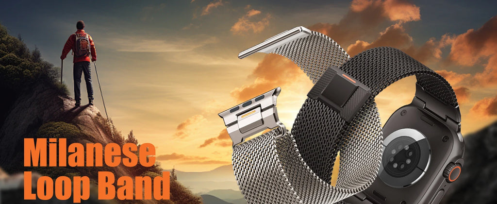 Mechanical Milanese Loop band for Apple Watch Ultra 3 band 49mm 46mm 44mm 41mm 45mm 42mm 40mm band Apple Watch 11 10 9 8 7 6 SE 3