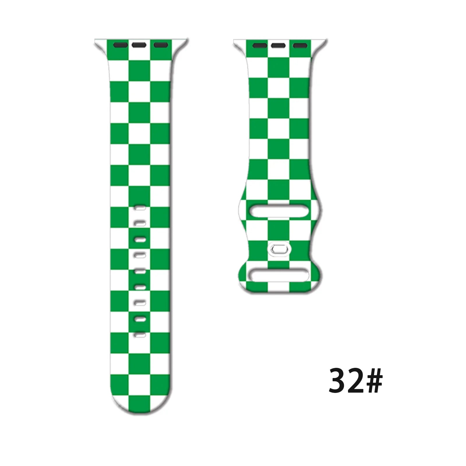 Lattice Printed band for Apple Watch 10 9 8 7 SE Silicone band Replaceable band for Apple Watch 46mm 44mm 42mm 41mm Watchband