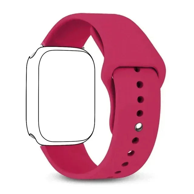 Silicone band For Apple Watch band 46mm 42mm 45mm 44mm 49mm 41mm 40mm 38mm band Apple Watch Series 10 9 8 Ultra 7 SE 3 4 6 Band