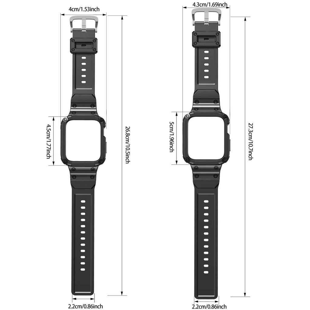 TPU Case + band For Apple Watch band 46mm 42mm 45mm 41mm 40mm 44mm Bumper band watch band for Apple Watch Series 10 9 8 7 6 SE 4