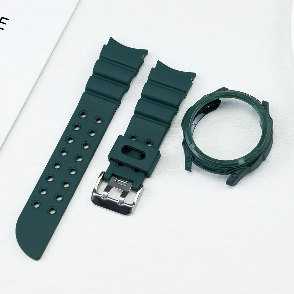 Silicone Strap+Case for Samsung Galaxy Watch 6 Classic 43mm 47mm Sport Loop Band Screen Protective Cover for SAMSUNG 6Classic