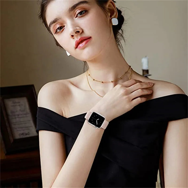 Nylon band For Apple Watch band S10 46mm 42mm 45mm 41mm 44mm 40mm 49mm Braided band Breathable Apple Watch Ultra 10 9 8 7 6 5 4