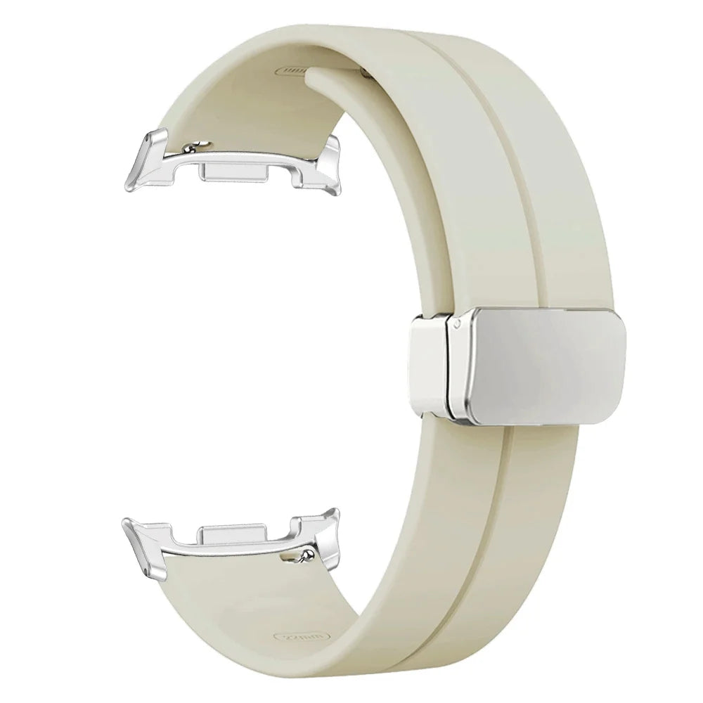 Soft Silicone Band for Samsung Galaxy Watch 8 40mm 44mm Magnetic Watchband for Galaxy Watch8 Classic 46mm Ultra 2025 Accessories