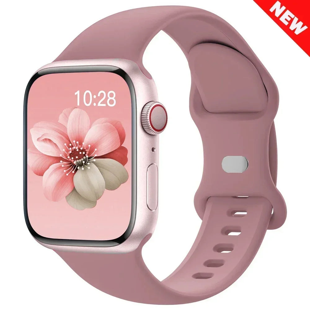 Silicone band For Apple Watch band 44mm 40mm 45mm 41mm 42mm 46mm sport wrist band Apple Watch serie 10 8 7 SE 4 5 6 9 Ultra 2 49mm