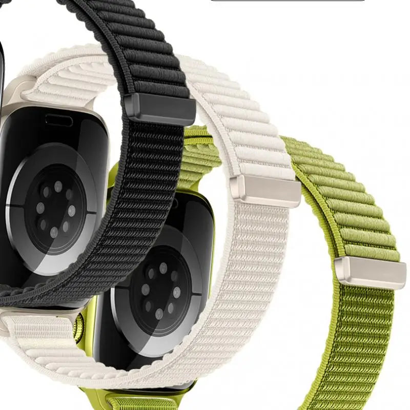 Nylon band for Apple Watch band Ultra 49mm sport band for Apple Watch Series 11 10 9 8 SE 3 46mm 42mm 45mm 41mm 44mm 40mm 38mm