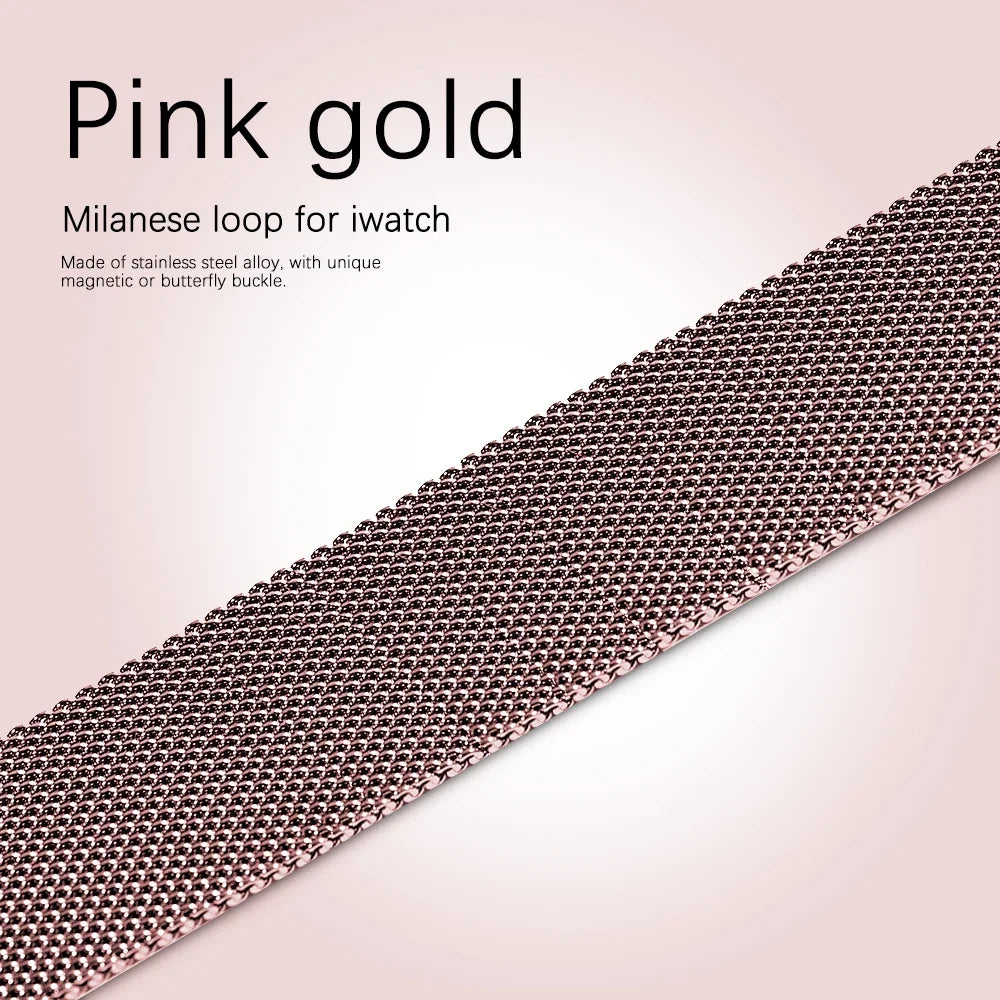 Milanese Loop for Apple Watch band 44mm 40mm 45mm 41mm 42mm 38mm 44mm band Ultra 2 49mm metal band Apple Watch Series 9 8 7 6 SE 5 4 3