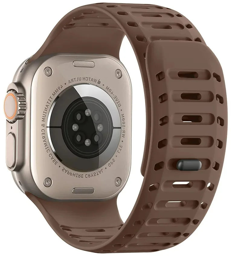 Magnetic Silicone band for Apple Watch Ultra 3 2 1 49mm Series 11 10 46mm Sport watch band Apple Watch 9 8 7 6 5 SE 3 45mm 44mm Band