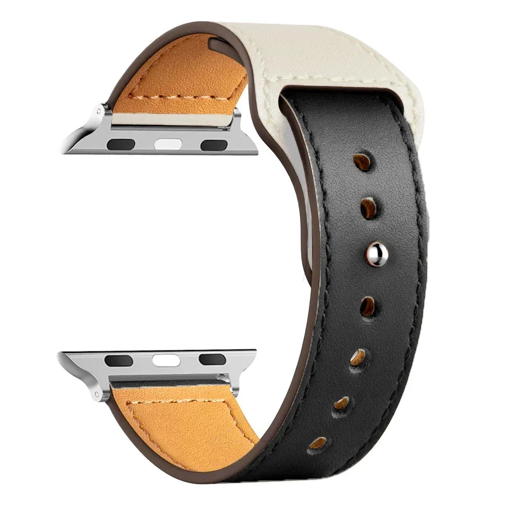Leather band For Apple Watch band Ultra 49mm 46mm 44mm 40mm 38mm 42mm sport band Apple Watch Series 10 9 8 7 3 5 6 SE 41mm 45mm
