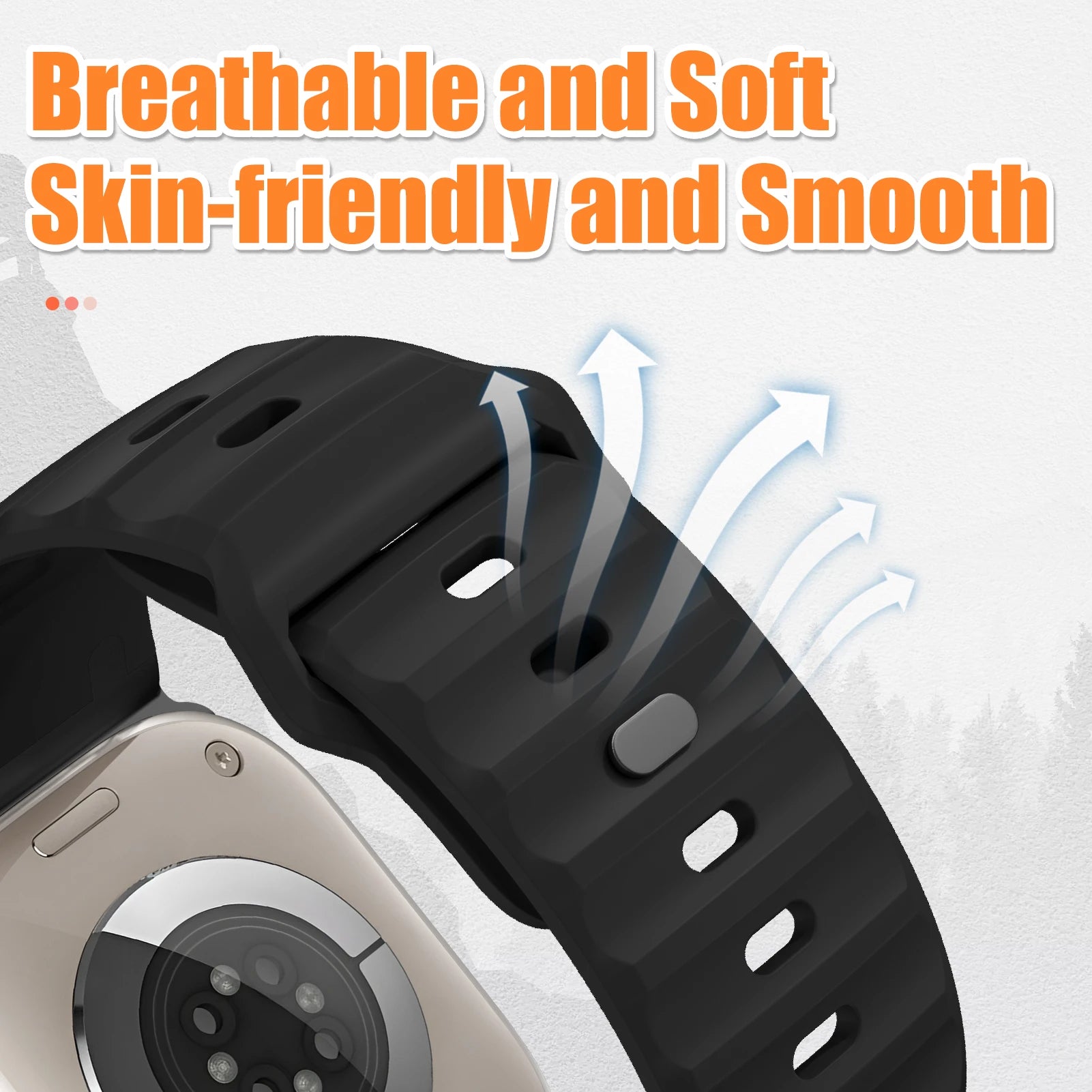 Sport Silicone band for Apple Watch Ultra 2 band 49mm Stainless Steel correa band Apple Watch Series 9 8 7 SE 10 45mm 44mm 46mm