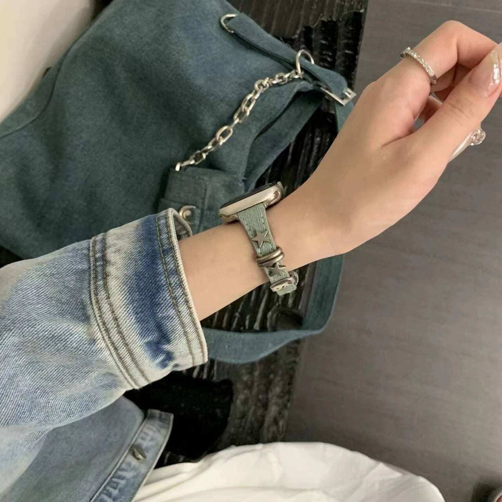 Thin Leather Loop For Apple Watch band Correa For Women Series 11 10 9 8 7 6 5 4 3 2 1 band for Apple Watch