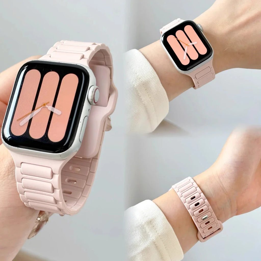 band For Apple Watch band 44mm 45mm Ultra 1 2 49mm 40mm 41mm 42mm 45mm 44mm Silicone band Apple Watch Series 10 9 8 SE 7 6 5 Band