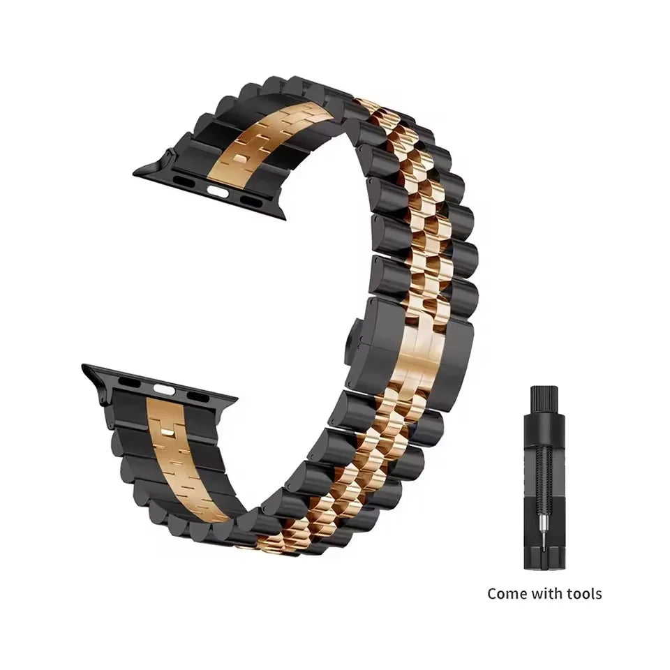 Stainless Steel band for Apple Watch band 45mm 41mm Ultra 49mm 44mm 40mm 42mm 38mm metal Wristband Apple Watch Series 9 8 7 SE 6 5 4