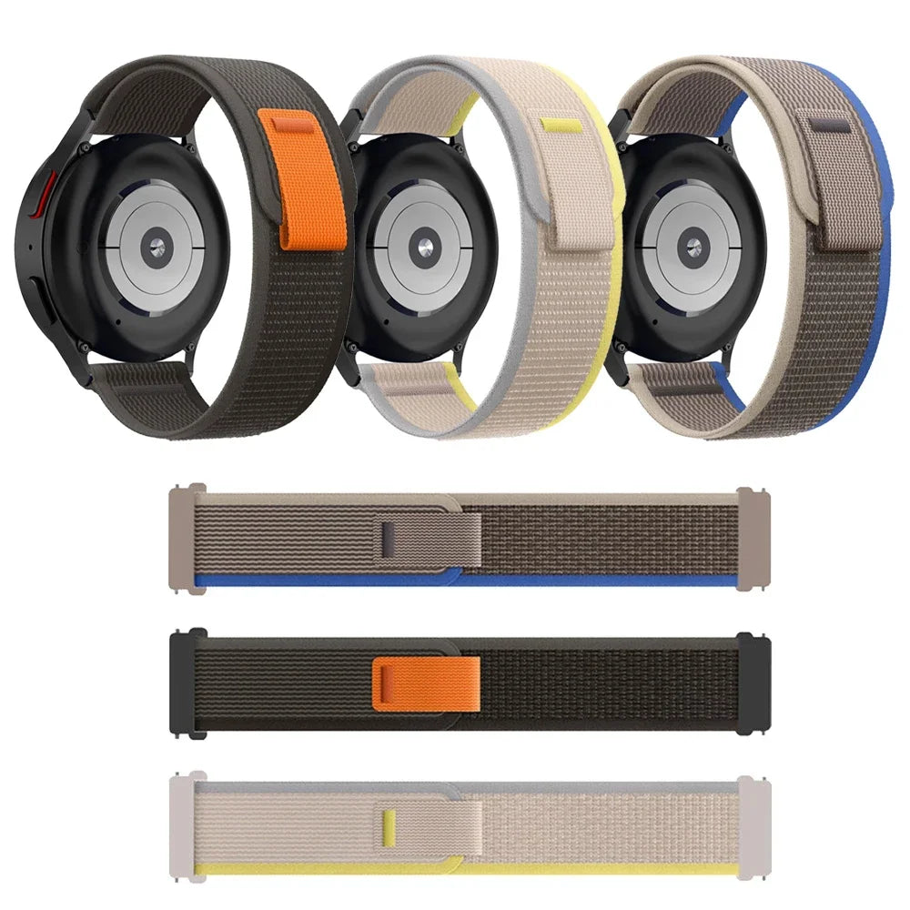 20mm 22mm Parachute Straps For Galaxy Watch Band 7/FE/6/5/pro/4/Classic/active 2/Gear s3 correa Bracelet Huawei watch GT 5 4 3 2