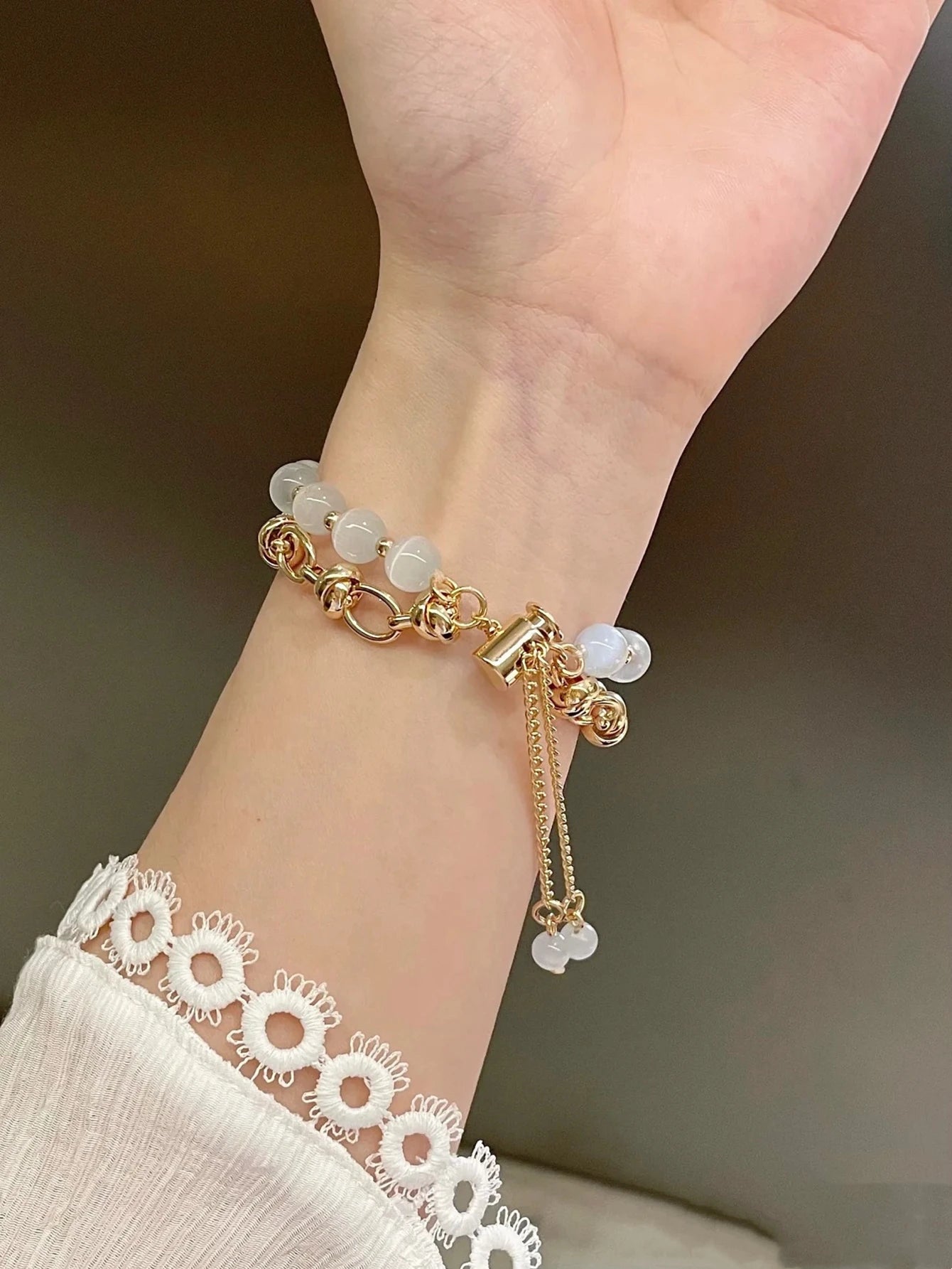 Elegant Beads Link band For Apple Watch band For Women 38mm 40mm 41mm 42mm 44mm 45mm 46mm 49mm