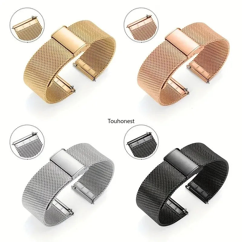 Milanese Watchband 18mm 20mm 22mm Metal Strap Bracelet For Samsung Galaxy Watch 7 6 5 4 40 44mm Huawei 4 GT Bracelet Garmin Band