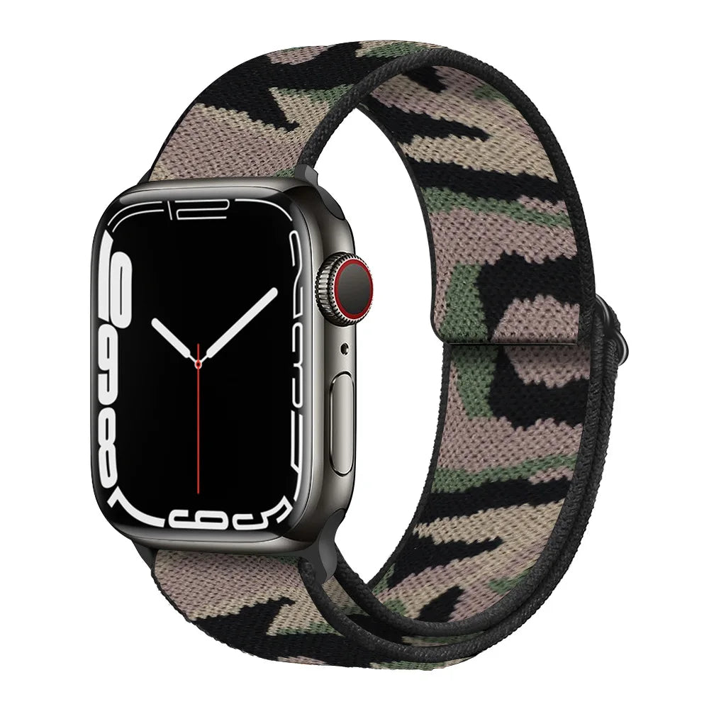 Nylon Loop band for Apple Watch band 45mm 44mm 42mm 40mm 41mm 46mm band Apple Watch Series 11 10 9 8 7 6 5 SE Ultra 3 49mm band