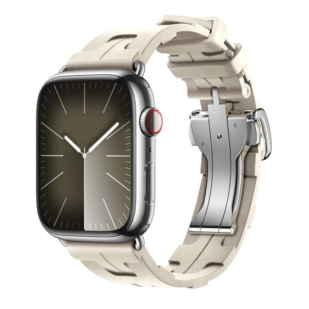 Kilim Single Tour band For Apple Watch band 45mm 44mm 41mm 38mm Folding Buckle Silicone band Apple Watch 10 46mm 42mm Ultra 2 49mm