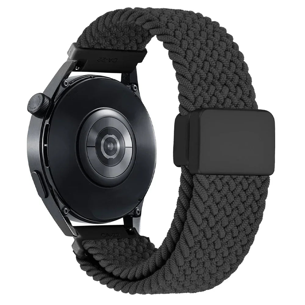 20mm 22mm Nylon Magnetic Strap For Garmin Forerunner 570/265/255/165 Music/venu 3 2/sq/sq2 Band Vivoactive 6 5 Watch Bracelet