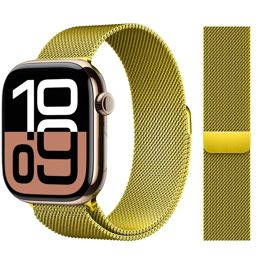 Milanese Loop band For Apple Watch band 11 42mm 46mm 44mm 40mm 41mm 45mm 49mm bands Apple Watch Series 10 9 8 7 6 Se3 Ultra 3 2