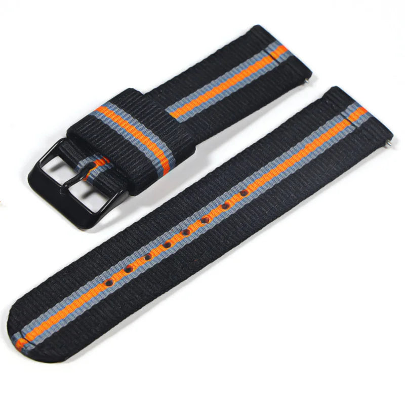 22mm Nylon watch strap For Samsung Galaxy watch 46mm 42mm Active2 Active1 Gear S3 frontier Sports nylon bang